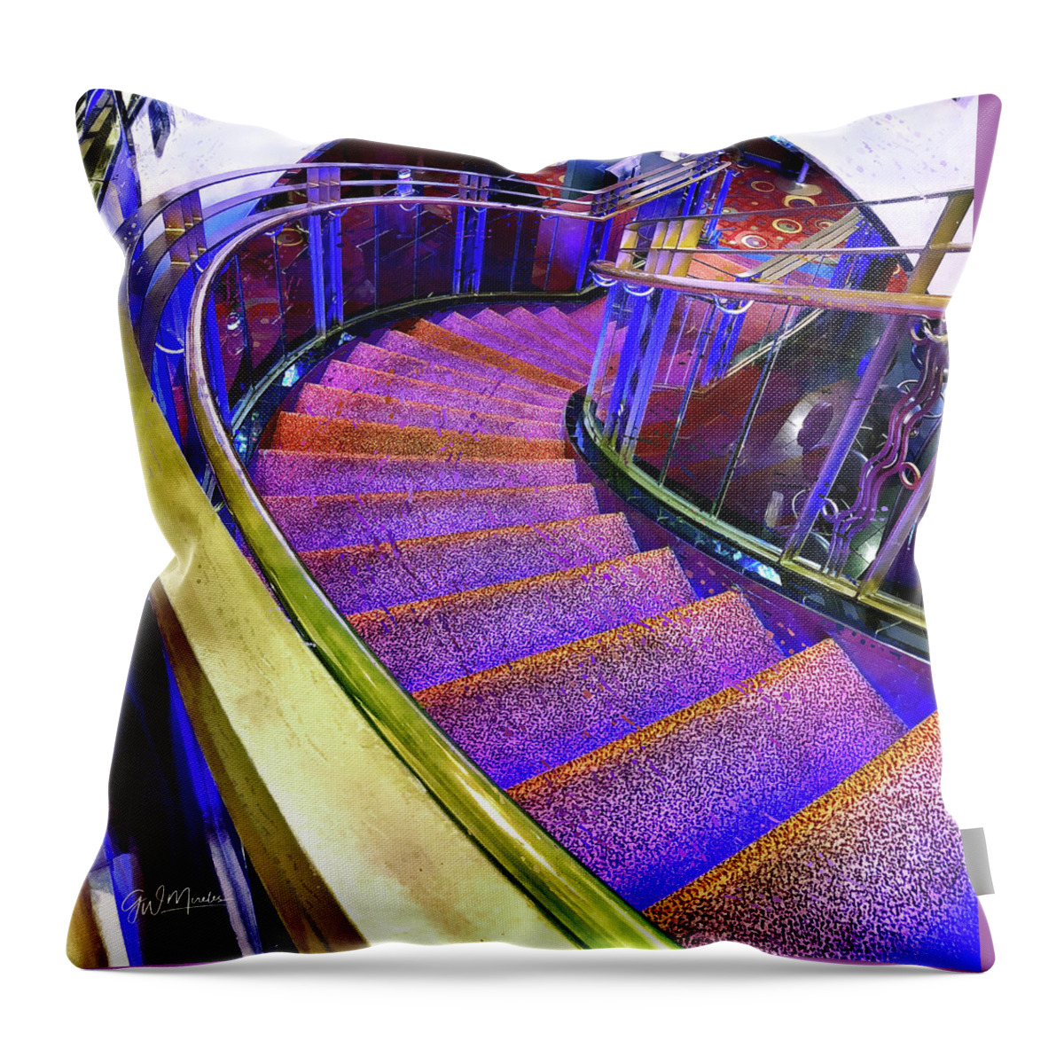 Downward Throw Pillow featuring the photograph Downward Spiral by GW Mireles