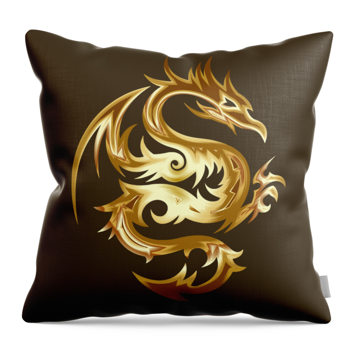 Dragon Throw Pillow featuring the photograph Dragon by Nancy Ayanna Wyatt
