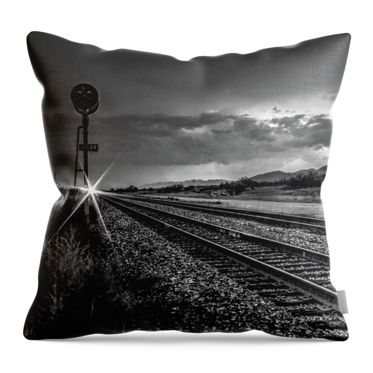 Fine Art Throw Pillow featuring the photograph Dragoon Crossing by Robert Harris