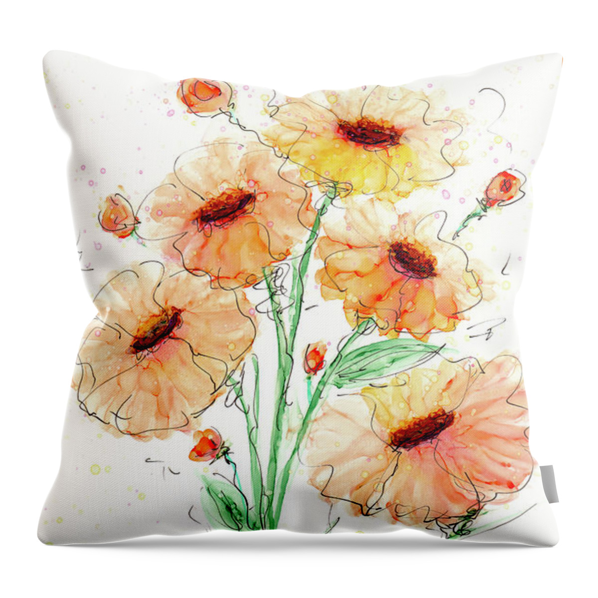 Whimsical Throw Pillow featuring the painting Dream by Kimberly Deene Langlois