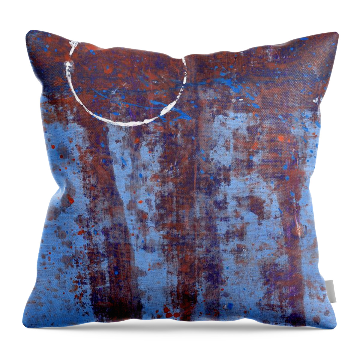 Day 82 Throw Pillow featuring the painting Dream Weaver by Bill Tomsa