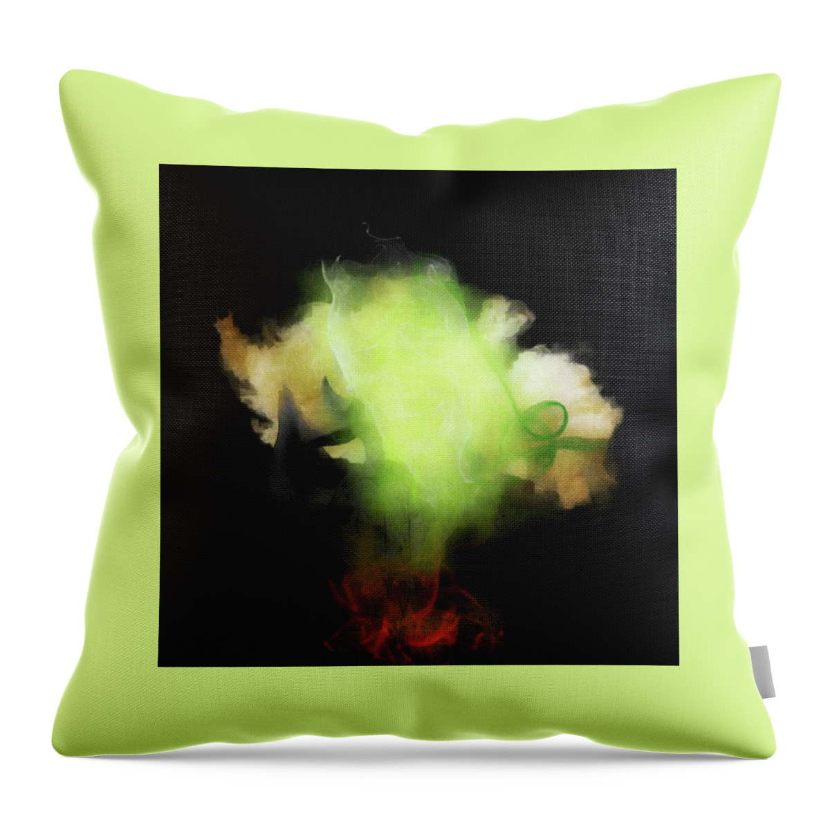 Flowers Throw Pillow featuring the mixed media Dreams of Flowers by Ally White