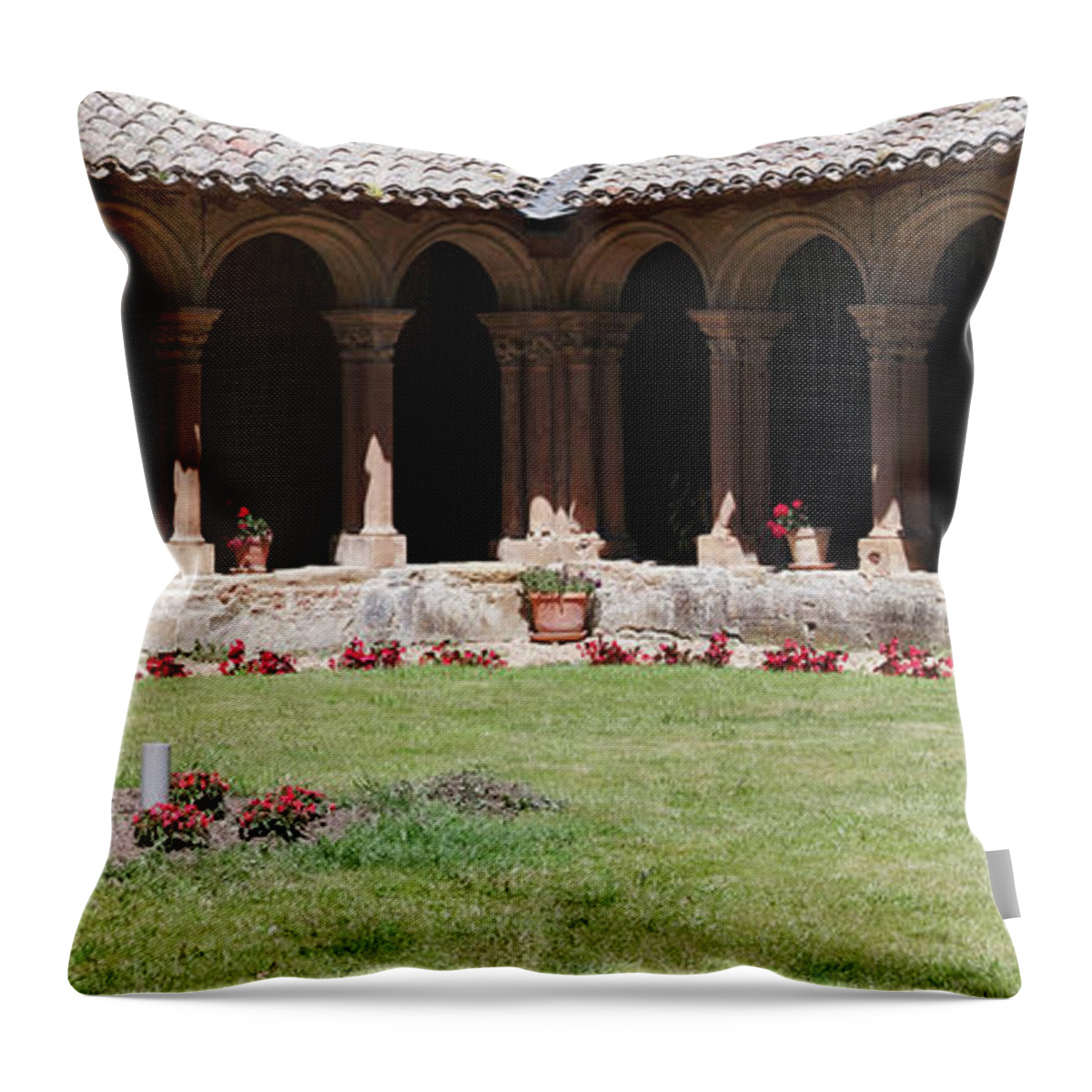 Landscape Throw Pillow featuring the photograph Drop shadows by Karine GADRE