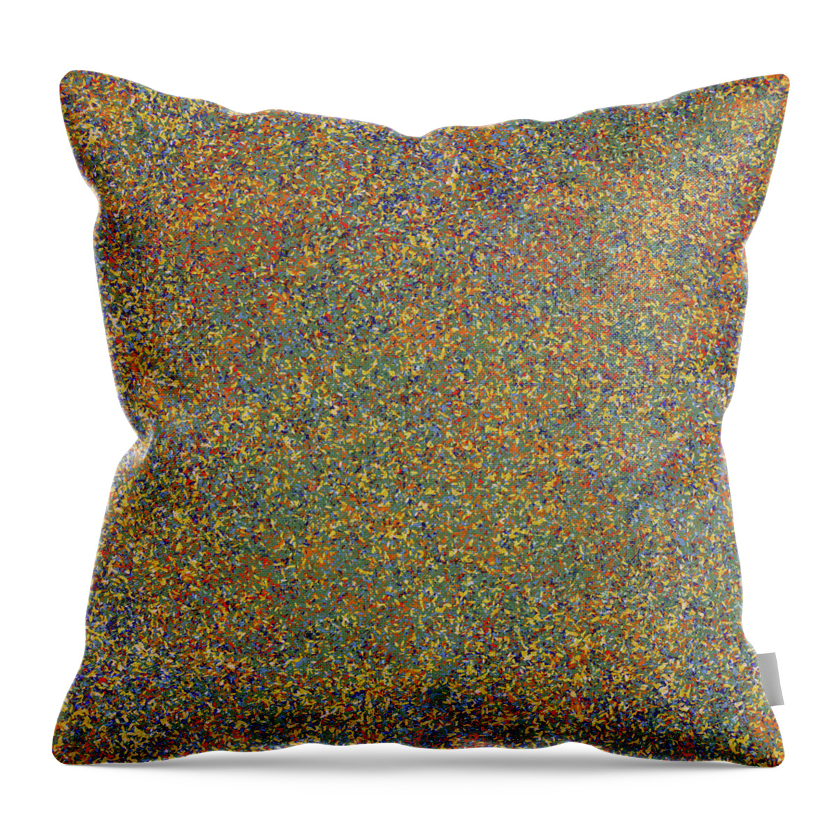Blues Throw Pillow featuring the digital art Droplets of Colour by Andrew Penman