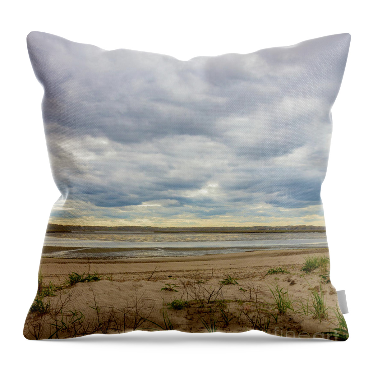 Duxbury Gold Throw Pillow featuring the photograph Duxbury Gold by Michelle Constantine
