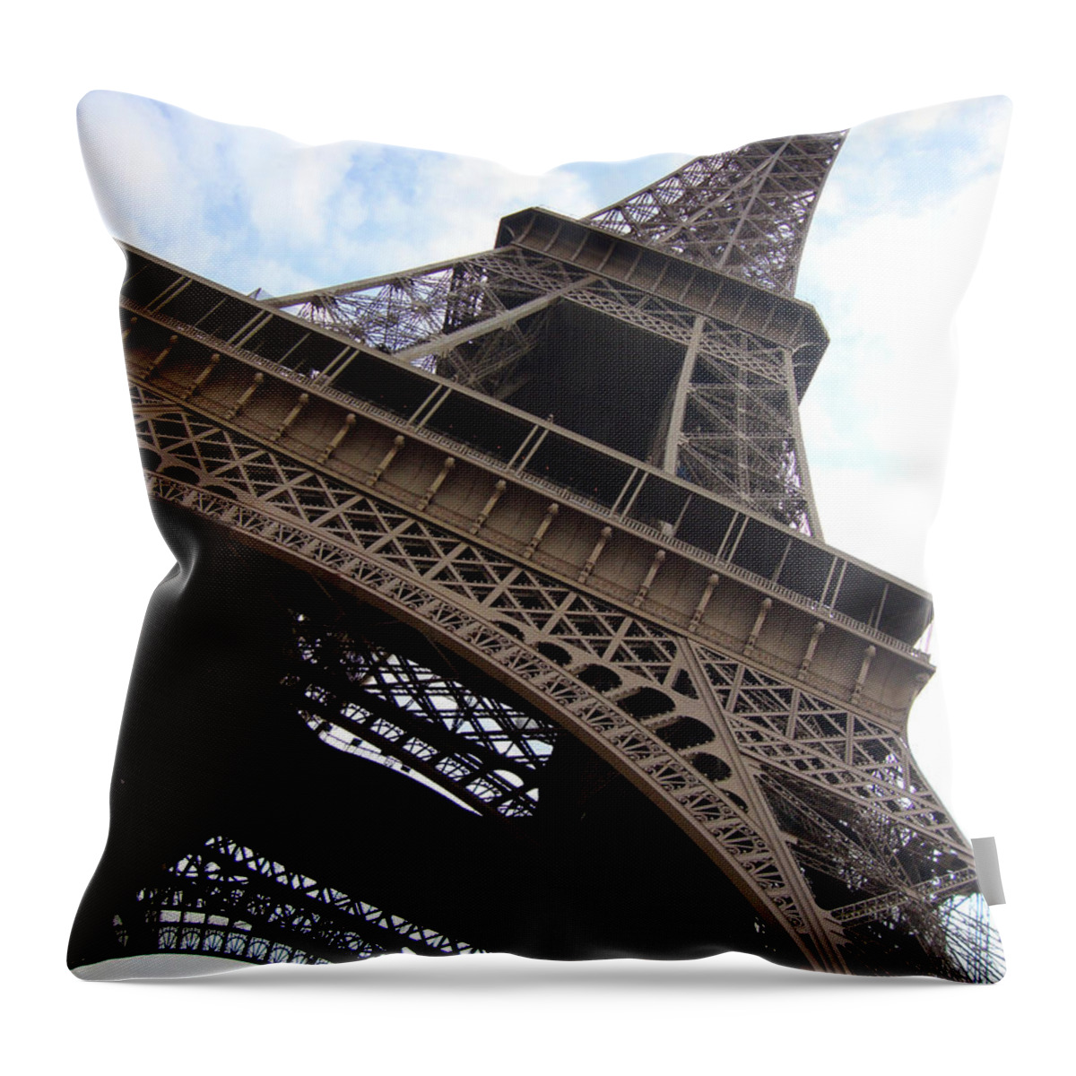 Eiffel Tower Throw Pillow featuring the photograph Eiffel Tower by Roxy Rich