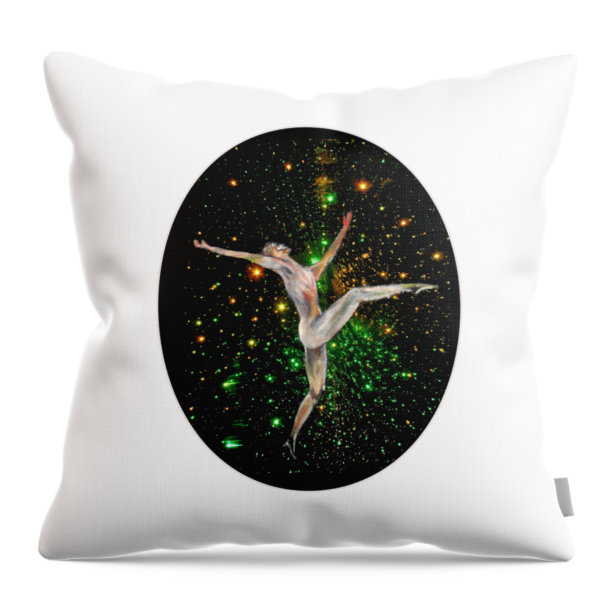 Dance Throw Pillow featuring the painting Elation , Dance in the night by Tom Conway