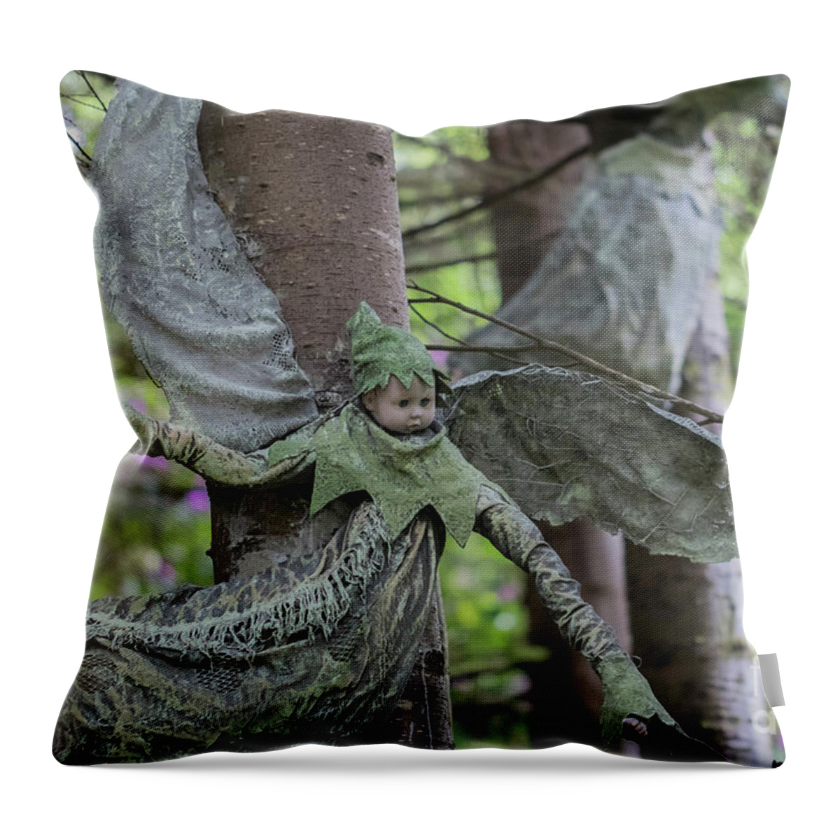 Elf Throw Pillow featuring the photograph Elf by Eva Lechner