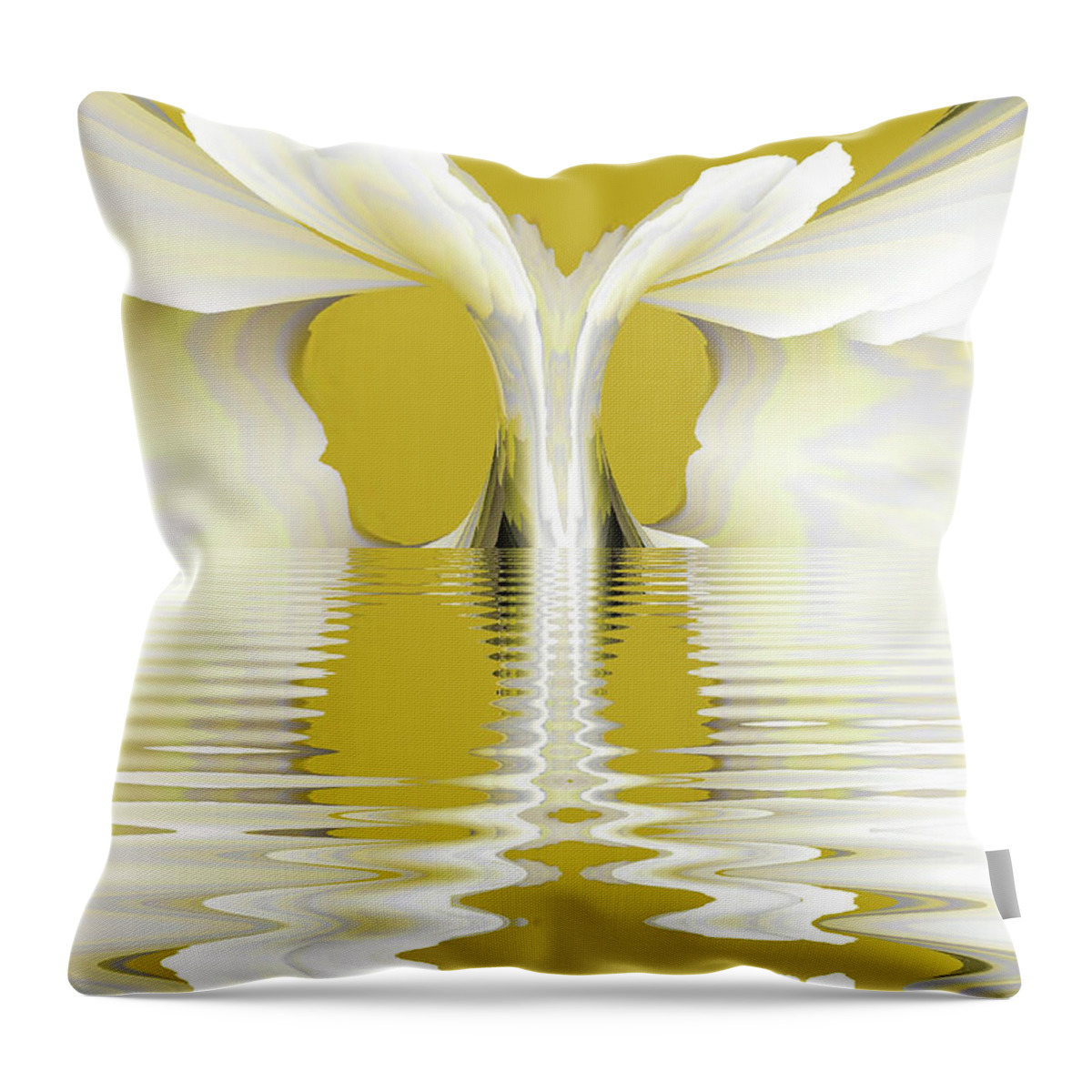 Art Throw Pillow featuring the digital art Emergence by Alexandra Vusir