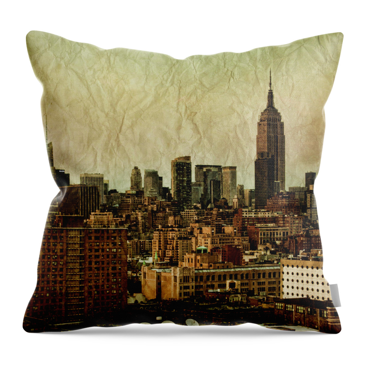 New Throw Pillow featuring the photograph Empire Stories by Andrew Paranavitana