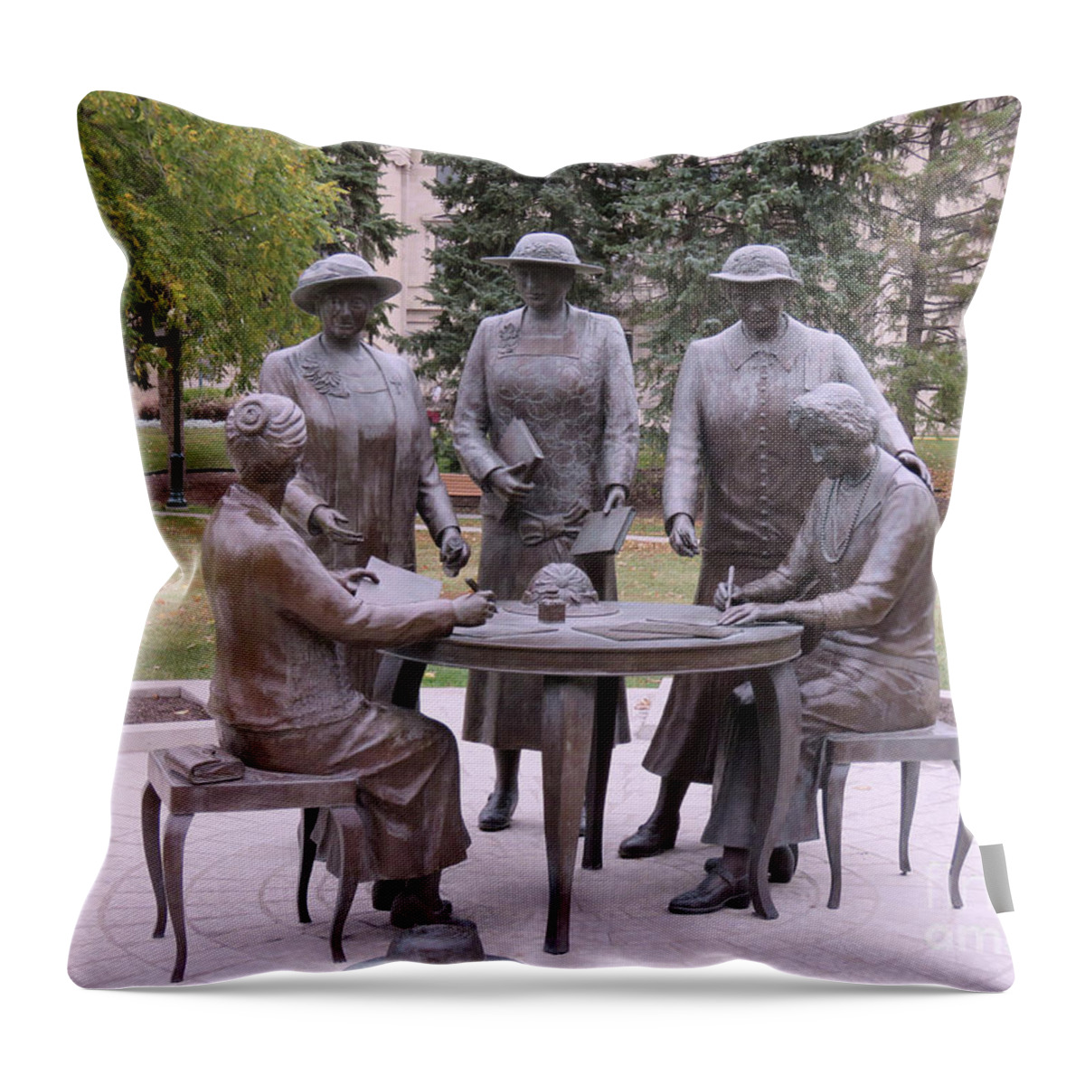 Canada Throw Pillow featuring the photograph Empowerment by Mary Mikawoz