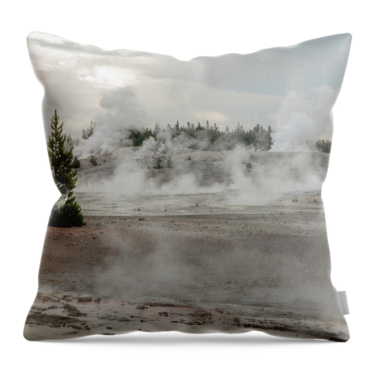Yellowstone Throw Pillow featuring the photograph Essence of Yellowstone by Tara Krauss