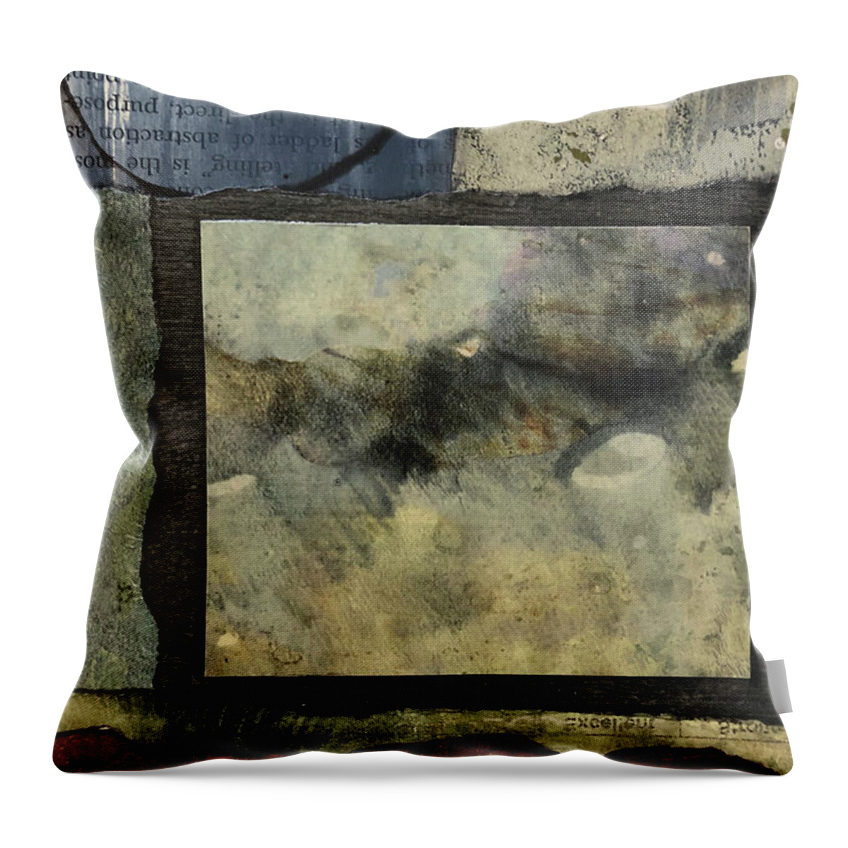 Art Throw Pillow featuring the mixed media Ethereal by MaryJo Clark