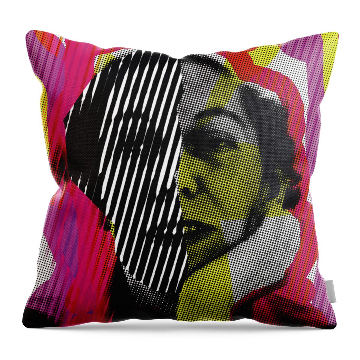Eudora Welty Throw Pillow featuring the digital art Eudora Welty by Zoran Maslic