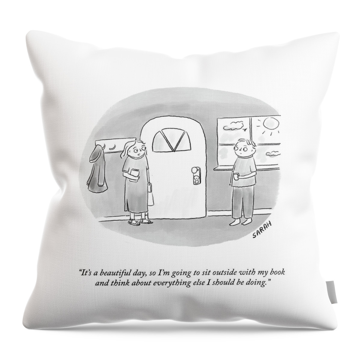 Everything Else I Should Be Doing Throw Pillow