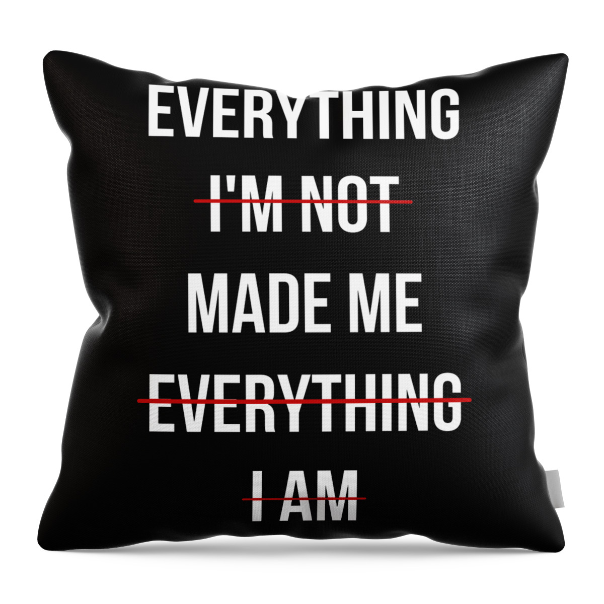 Funny Throw Pillow featuring the digital art Everything Made Me by Flippin Sweet Gear
