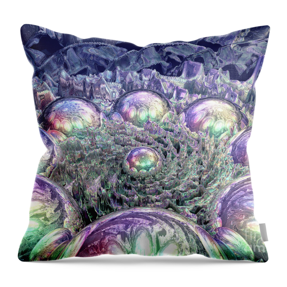 Universe Throw Pillow featuring the digital art Expanding Universe by Phil Perkins