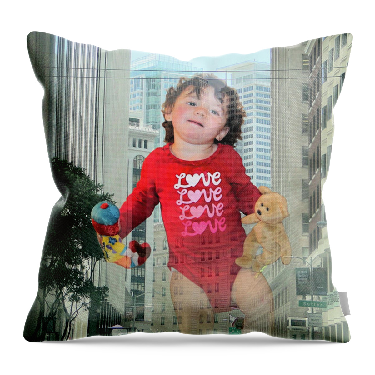 Child Throw Pillow featuring the photograph Express by Nick David