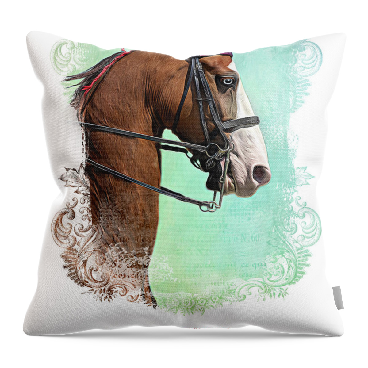 Blowing Rock Throw Pillow featuring the digital art Exquisite Beauty by Amy Dundon