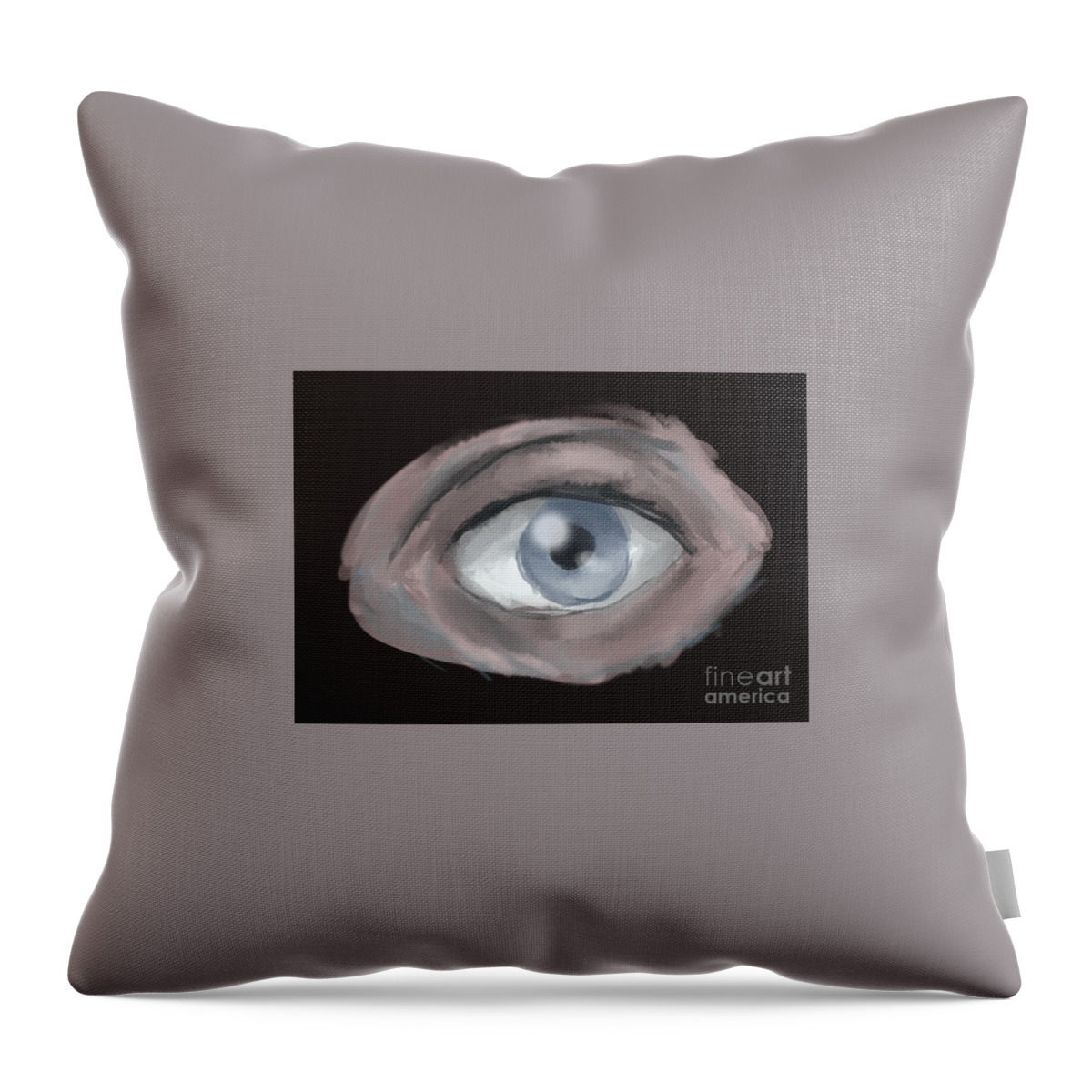 Eye Throw Pillow featuring the digital art Eye by Jayson Halberstadt