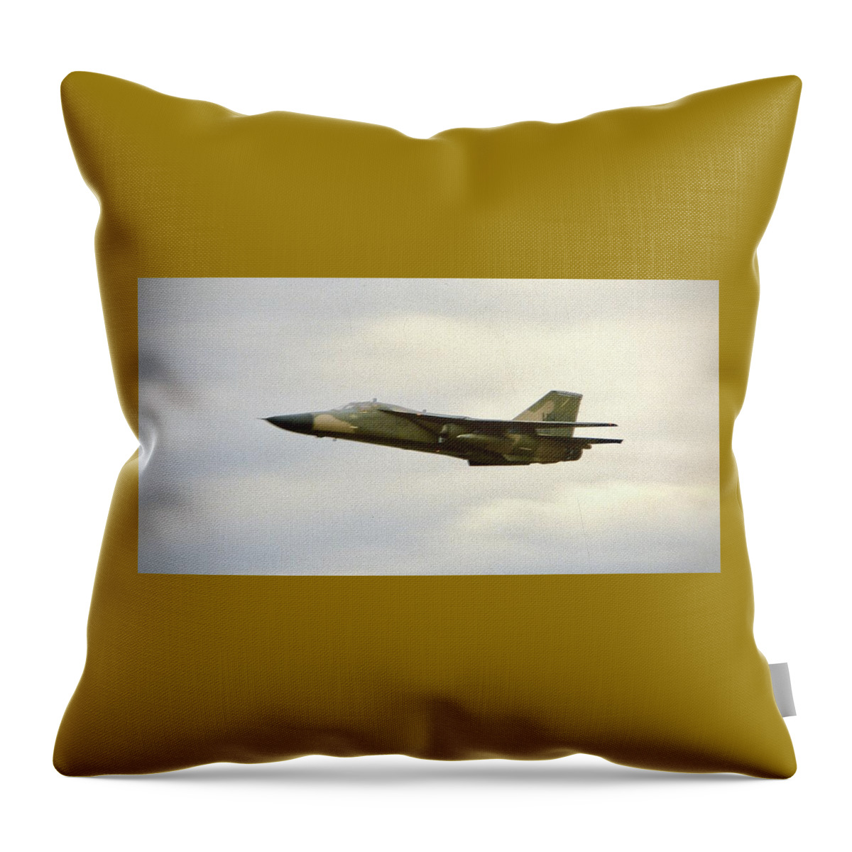 General Dynamics Throw Pillow featuring the photograph General Dynamics F-111 by Gordon James
