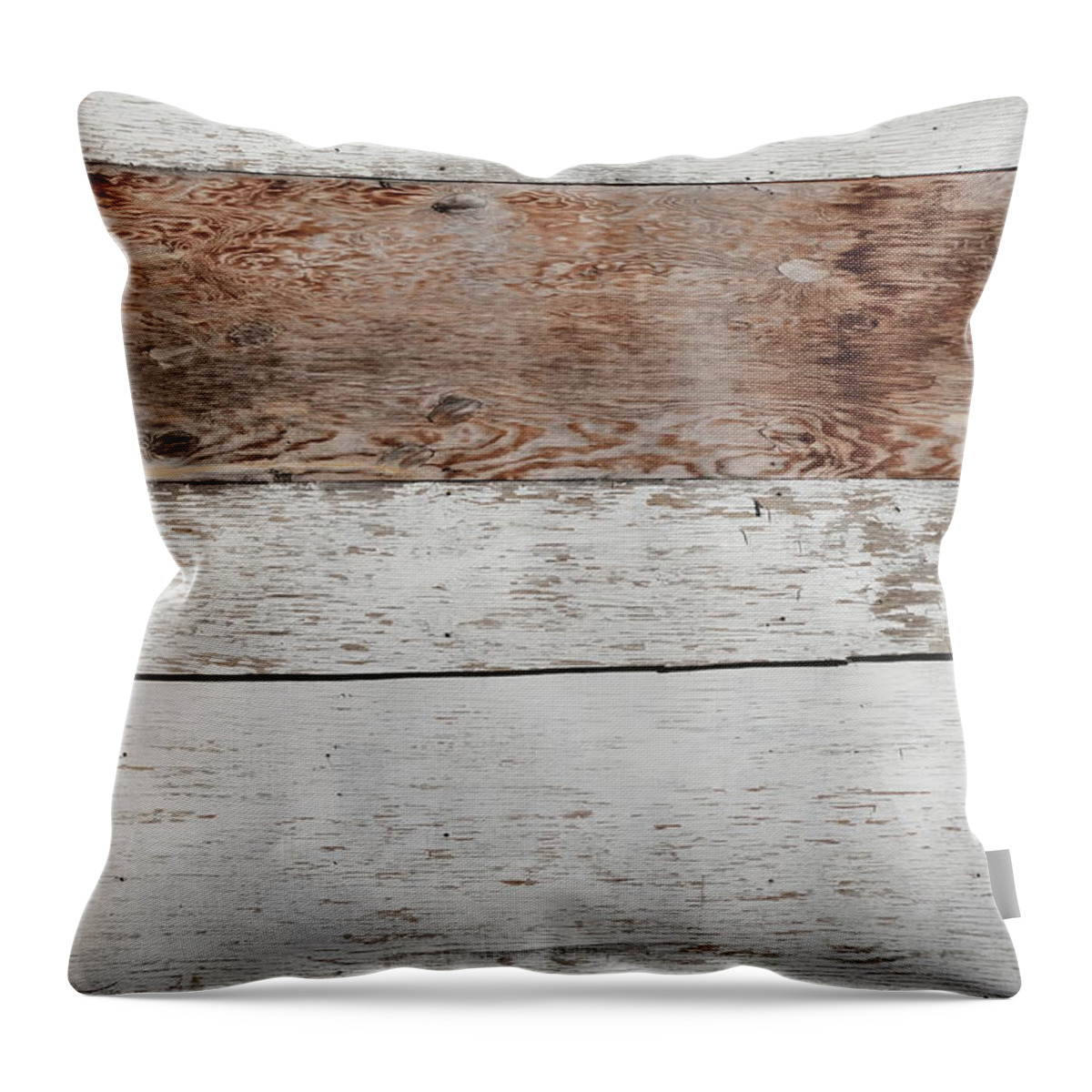 Wood Throw Pillow featuring the photograph Fade On Wood by Kreddible Trout