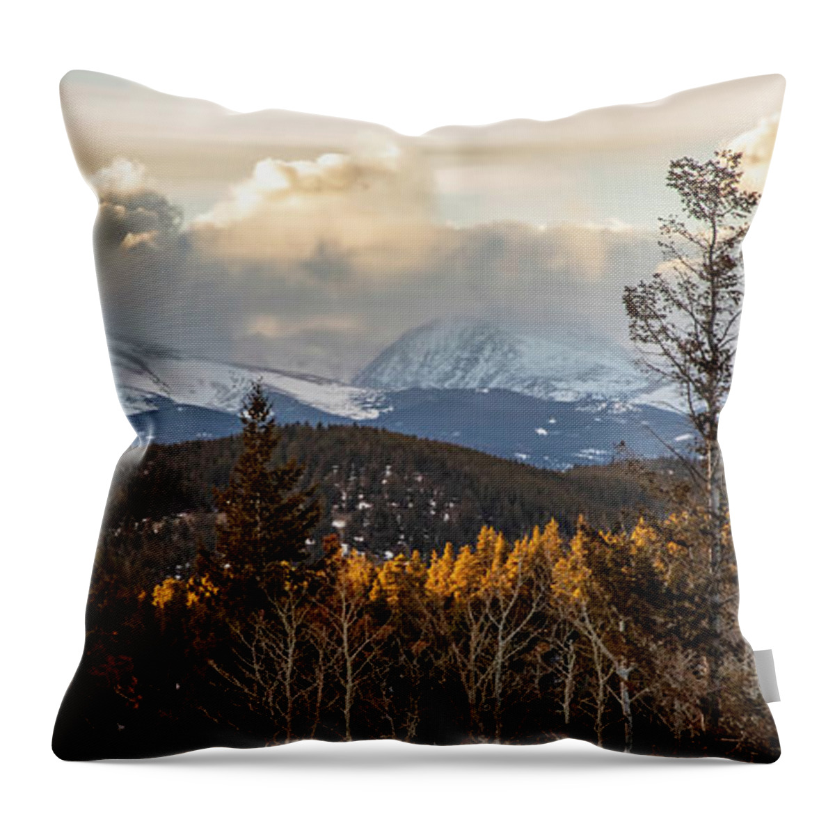 Sunset Throw Pillow featuring the photograph Fading Embers by Lorraine Baum