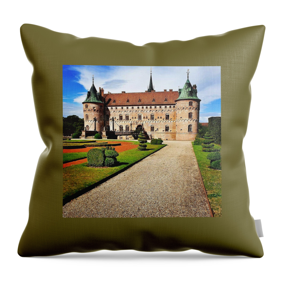 Castle Throw Pillow featuring the photograph Fairy Tale Castle by Andrea Whitaker