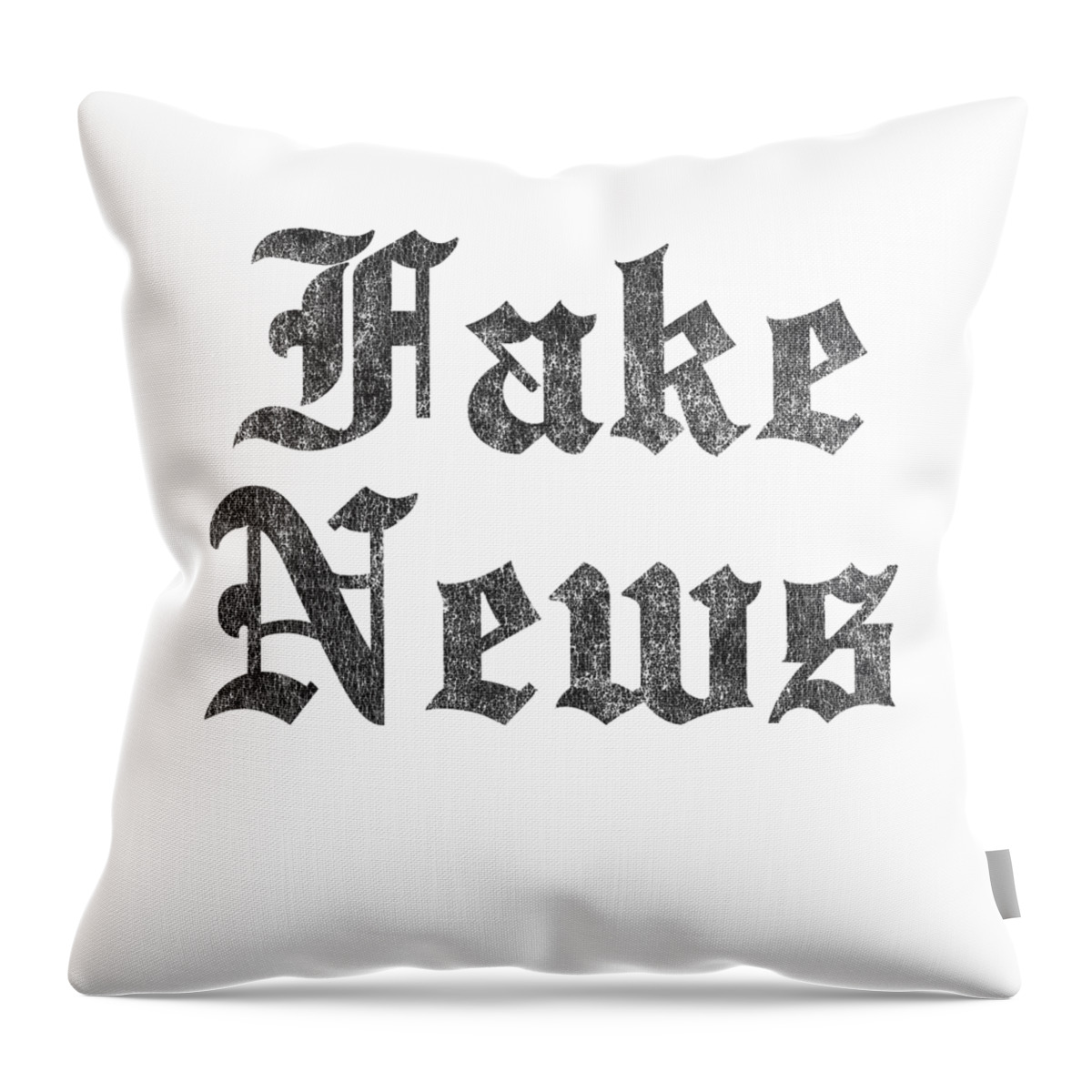 Cool Throw Pillow featuring the digital art Fake News Retro by Flippin Sweet Gear