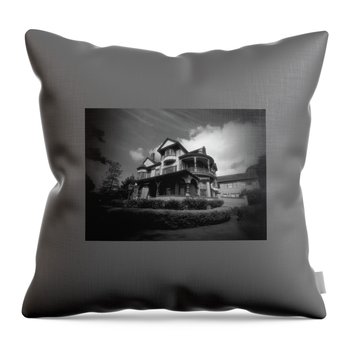 Falkirk Mansion Throw Pillow featuring the photograph Falkirk Mansion San REafael, CA by John Parulis