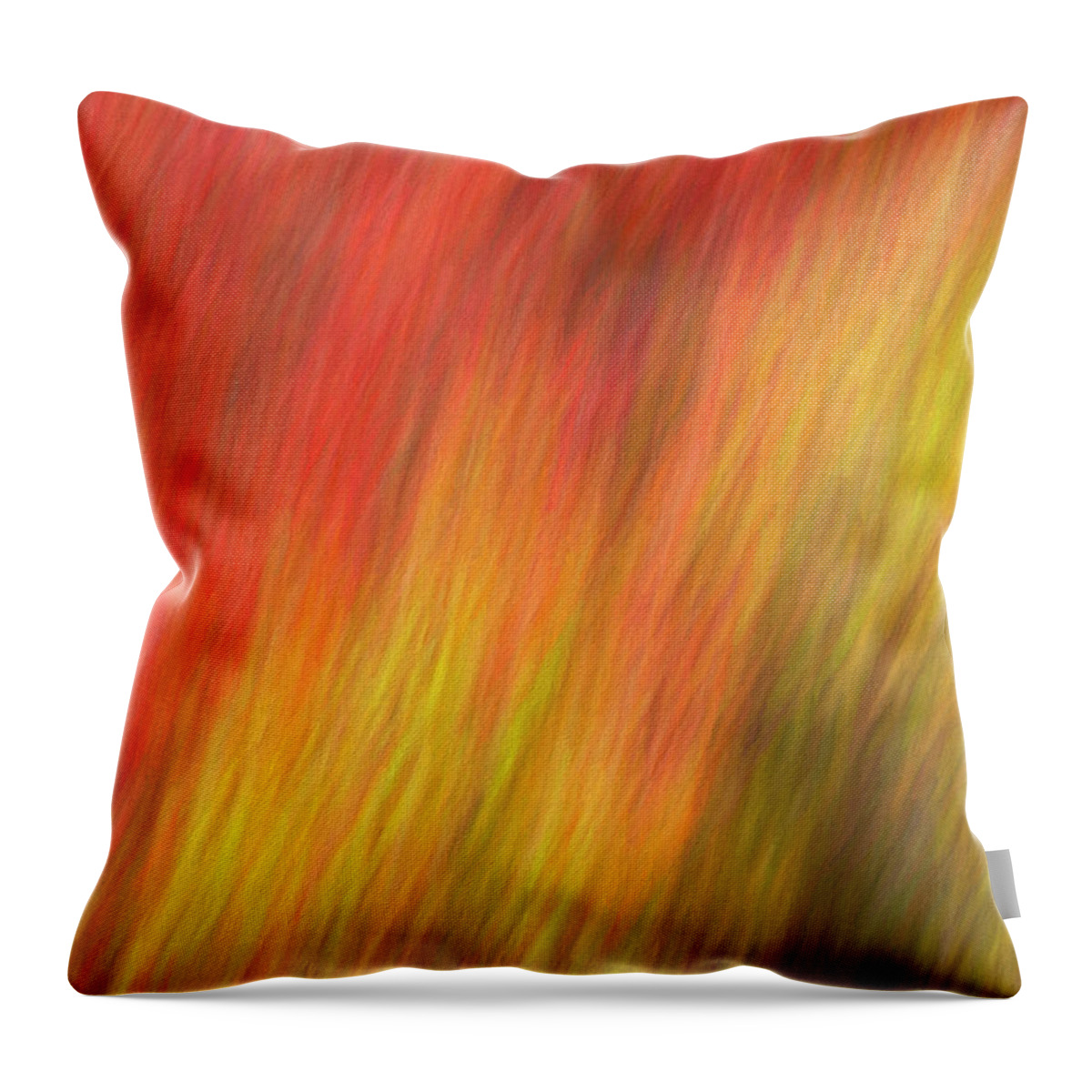 Abstract Throw Pillow featuring the photograph Fall Heat by Art Cole