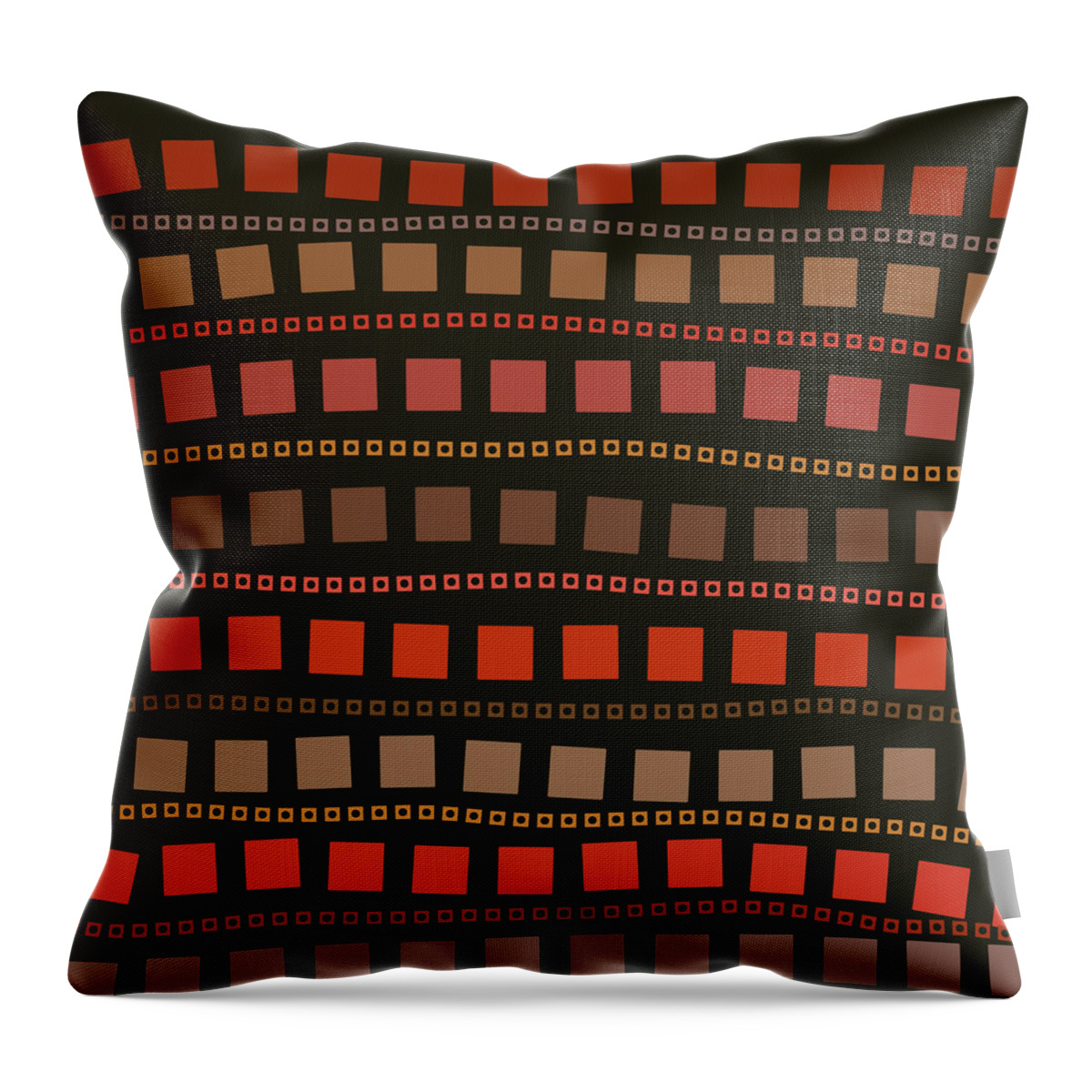 Pattern Throw Pillow featuring the painting Fall Pattern by Bonnie Bruno