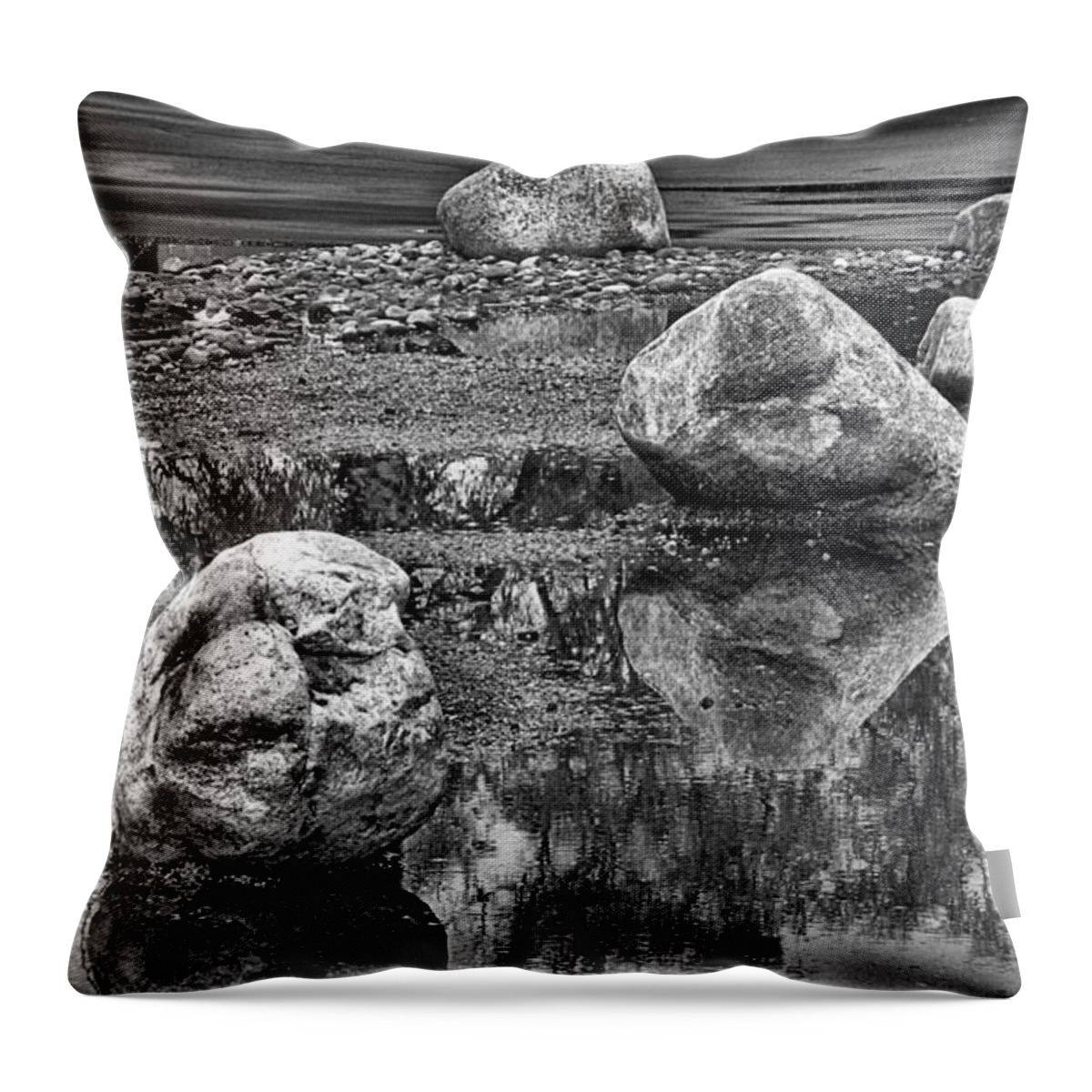 Rocks Throw Pillow featuring the photograph Fallen Rocks by Bradford Turner