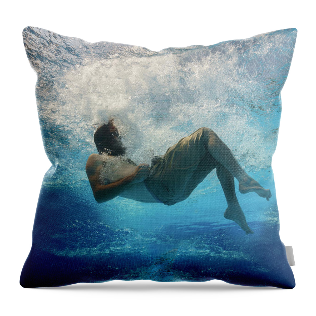 Fallen Throw Pillow featuring the photograph Falling - IX by Mark Rogers