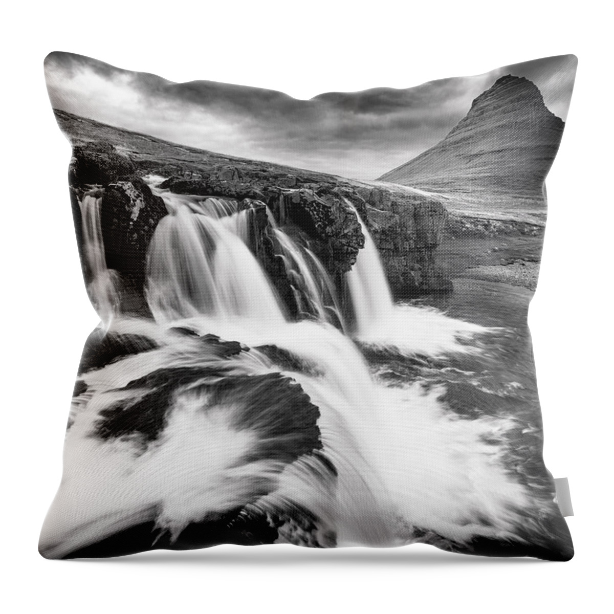 Kirkjufell Throw Pillow featuring the photograph Fantasia by Peter Boehringer
