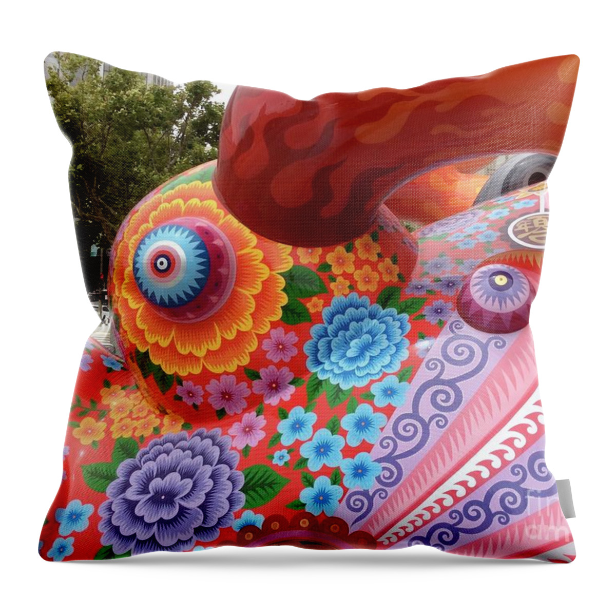 Fantastical Throw Pillow featuring the photograph Fantastical Creature 1-4 by J Doyne Miller