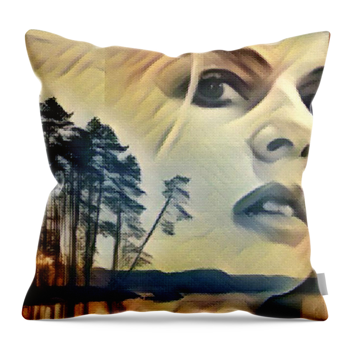 Fineartamerica Throw Pillow featuring the digital art Fantasy art by Yvonne Padmos