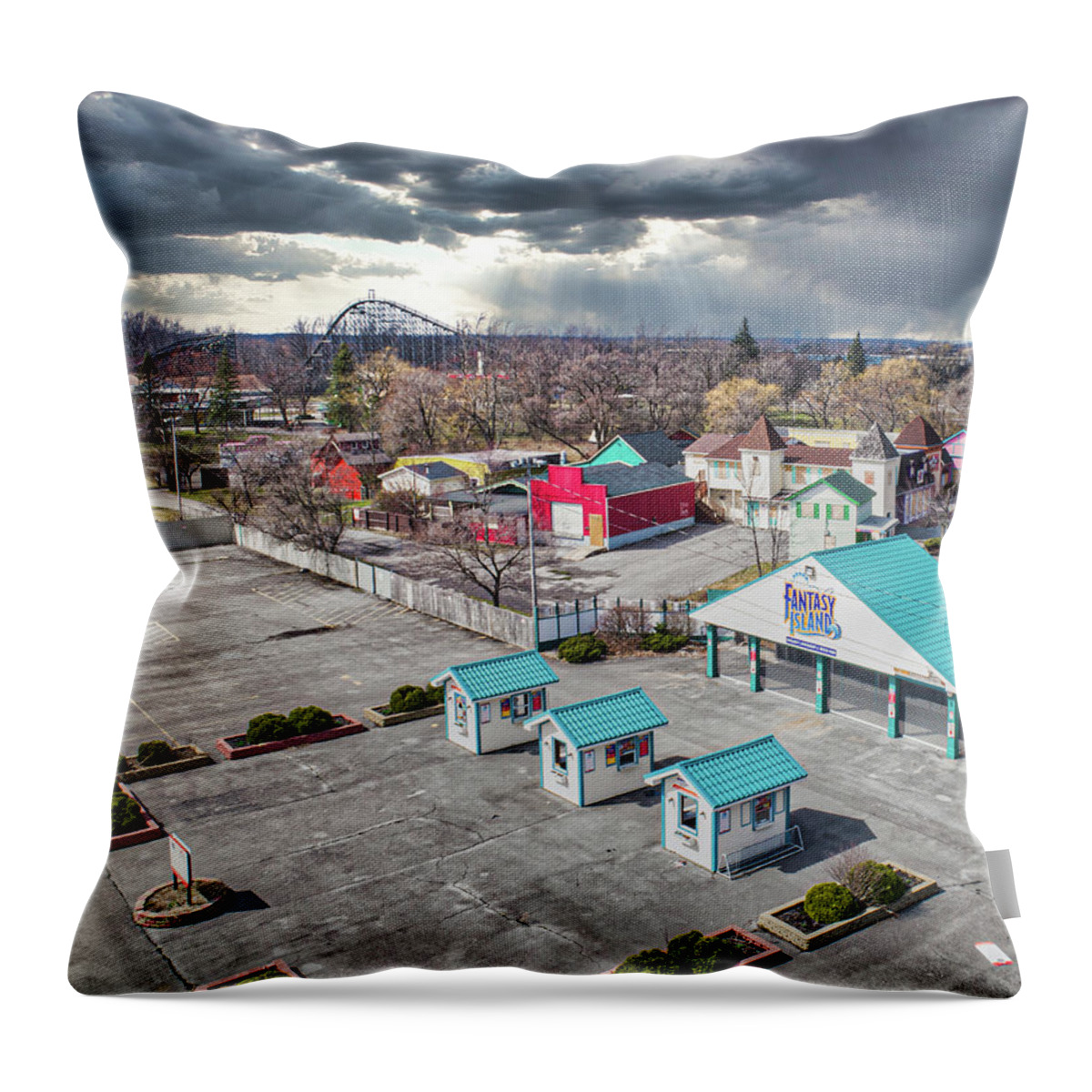 Fantasy Island Throw Pillow featuring the photograph Fantasy Island by John Angelo Lattanzio