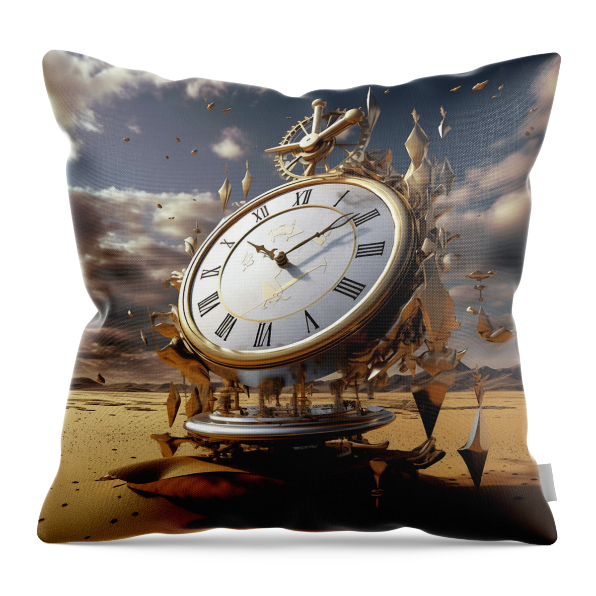 Fantasy Throw Pillow featuring the mixed media Fantasy Unknown Collection 4 by Marvin Blaine