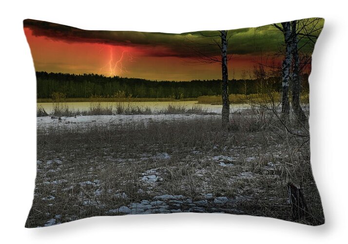 Photography Throw Pillow featuring the photograph February Like A Master by Aleksandrs Drozdovs