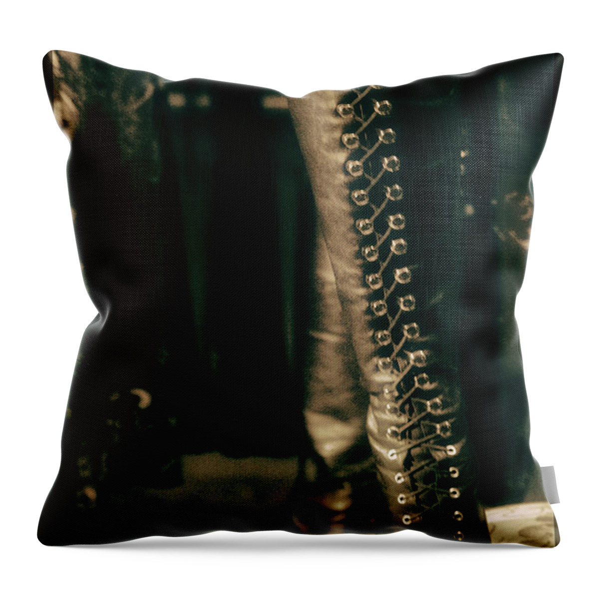 Fetish Throw Pillow featuring the photograph Fetish by Cynthia Dickinson