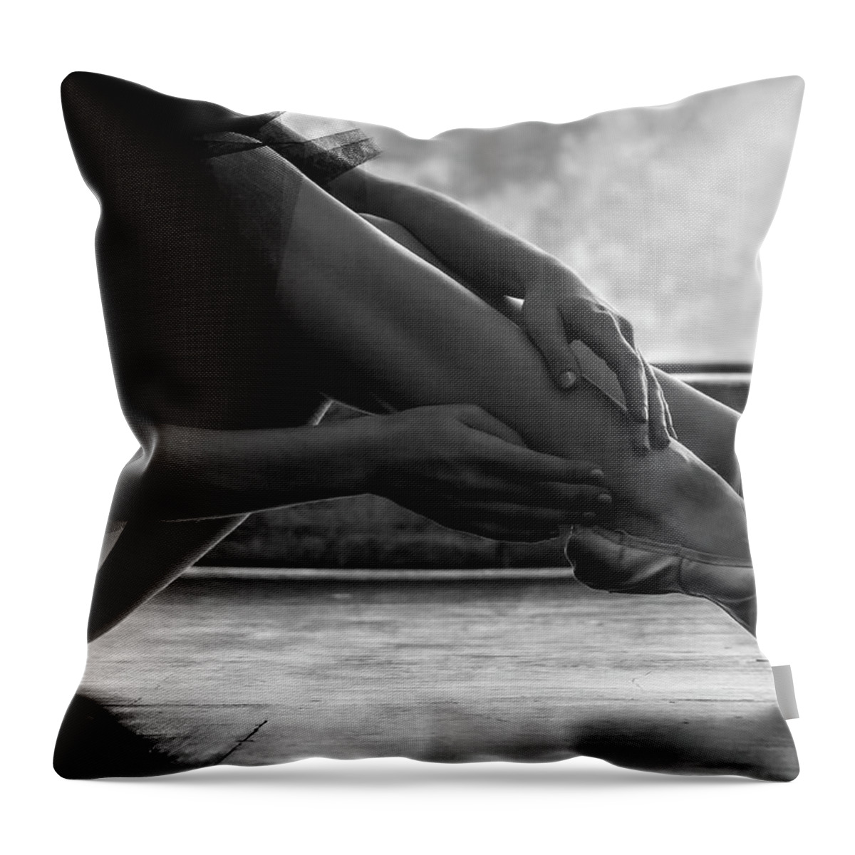 Published Throw Pillow featuring the photograph Finding Ballet by Enrique Pelaez