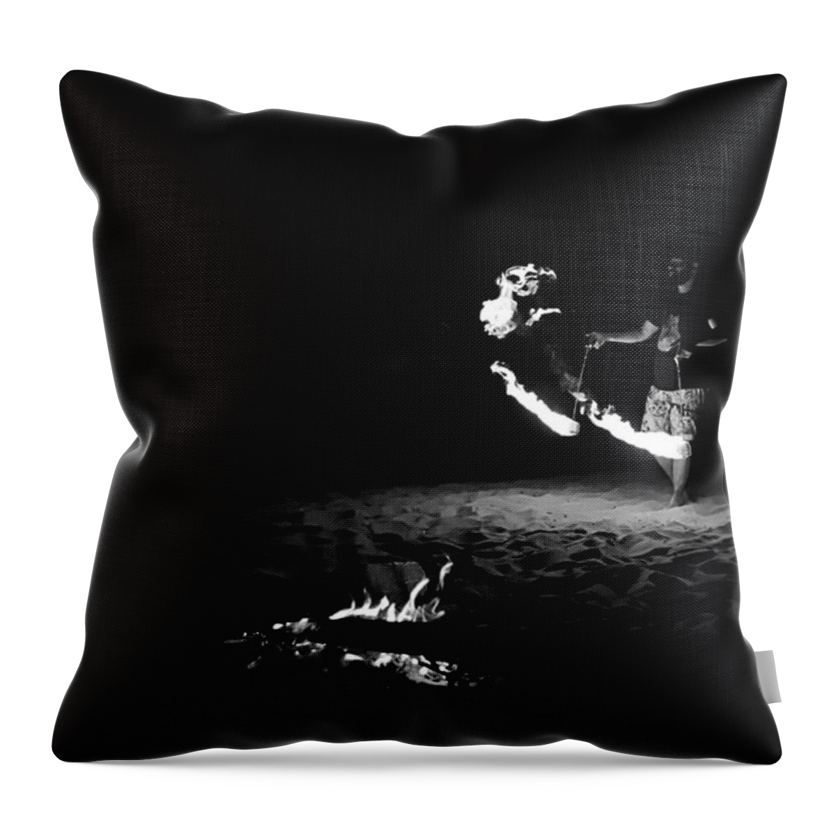 T50yp Throw Pillow featuring the photograph Fire Poi XIII by Nicholas Miller