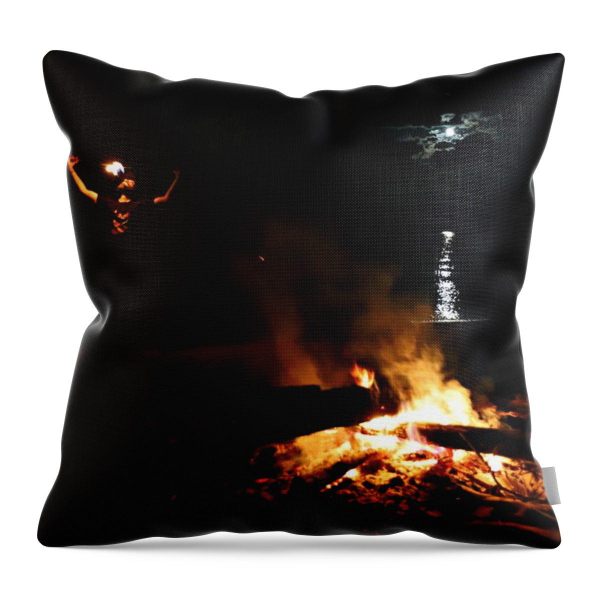 T50yp Throw Pillow featuring the photograph Fire Poi XXV by Nicholas Miller