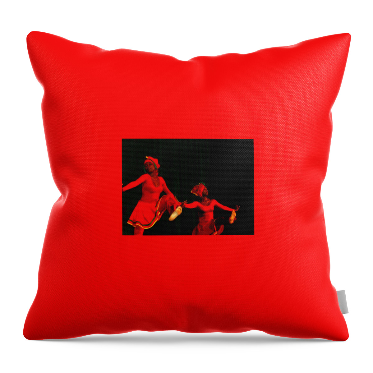 Tivoli Dance Troop Throw Pillow featuring the photograph Fire Walkers by Trevor A Smith