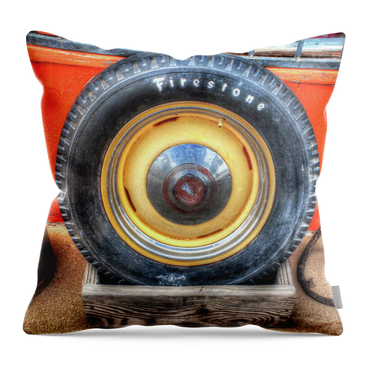 Fine Art Throw Pillow featuring the photograph Firestone by Robert Harris