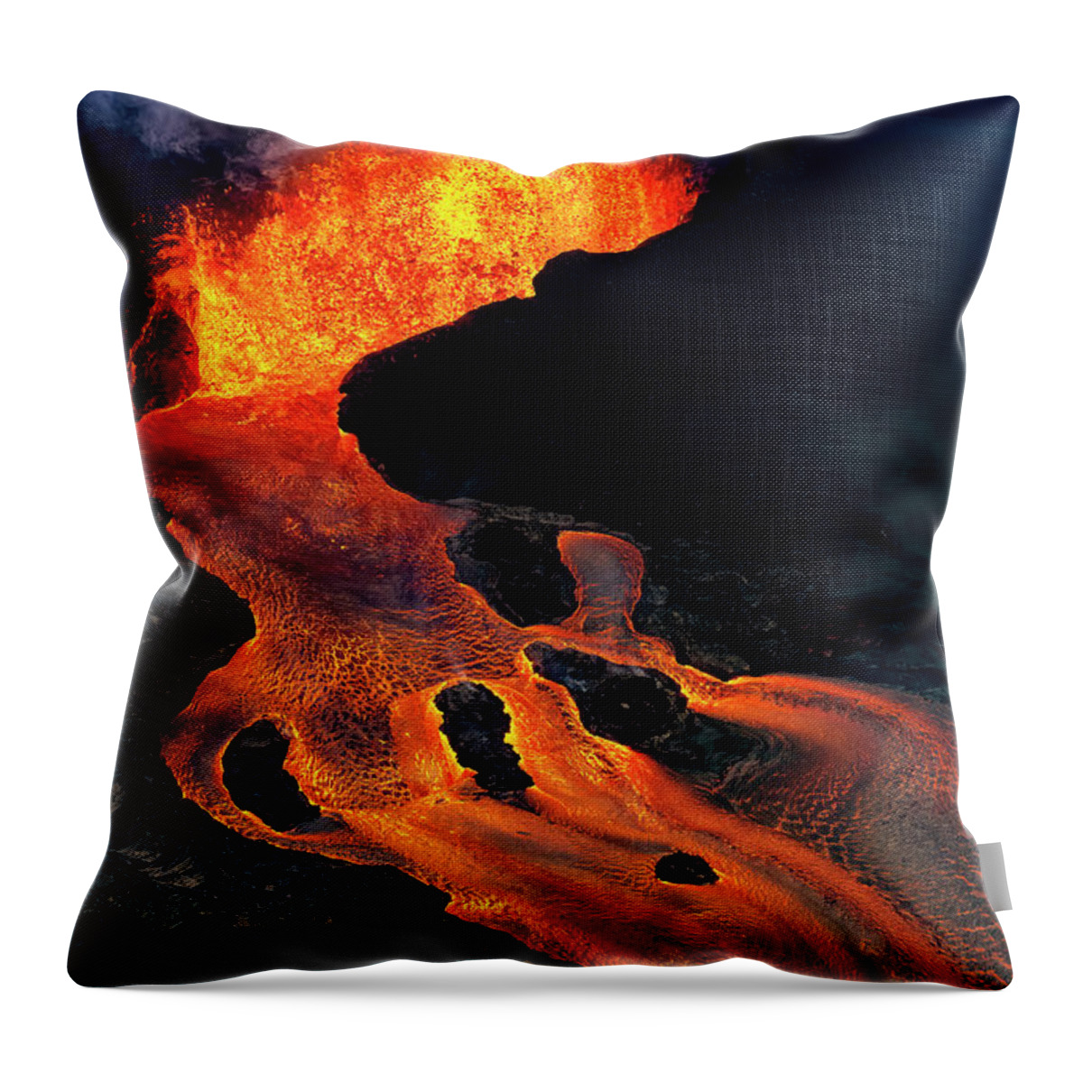 Fissure 8 Throw Pillow featuring the photograph Fissure 8 by Christopher Johnson