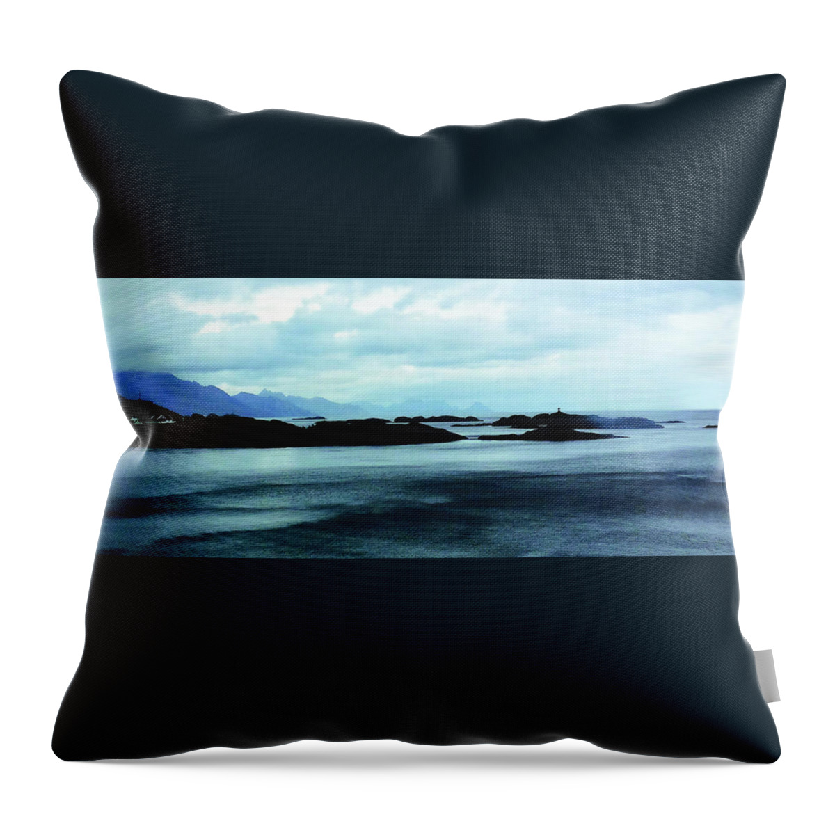 Fjord Throw Pillow featuring the photograph Fjord by Joelle Philibert