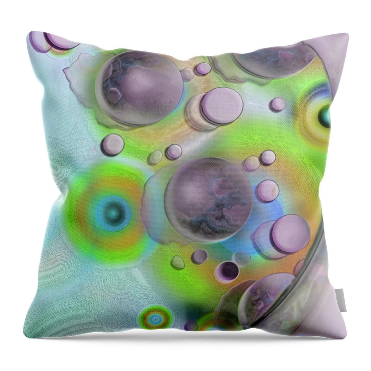 Mighty Sight Studio Throw Pillow featuring the digital art Flat the Fifth by Steve Sperry