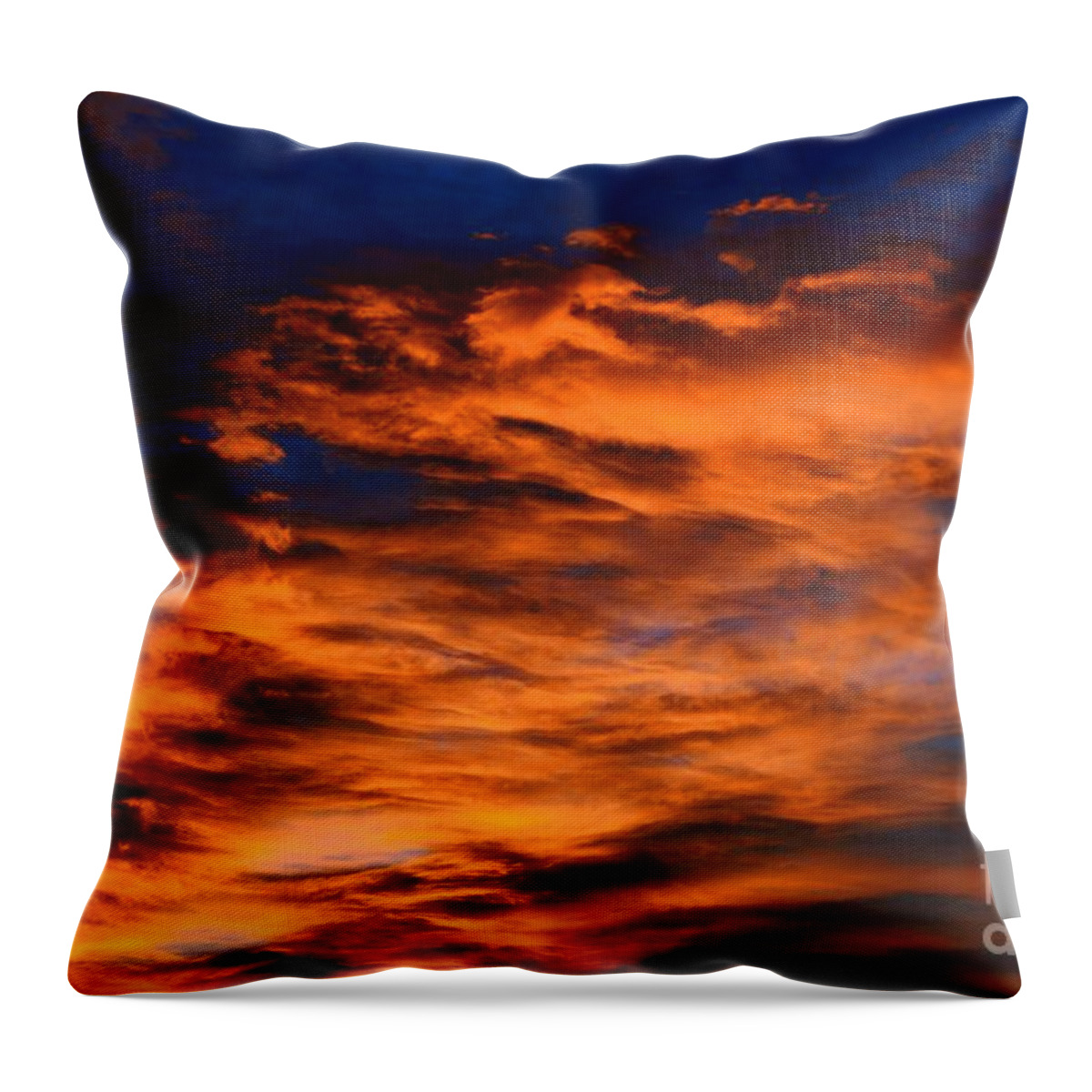 Sky Throw Pillow featuring the photograph Floating Clouds by Ramona Matei